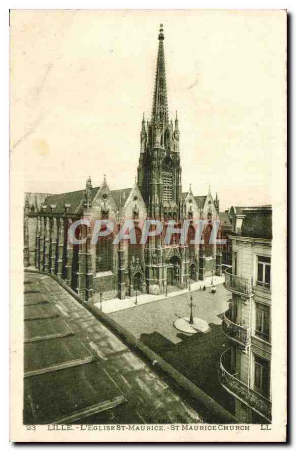 CPA Lille L'Eglise St Maurice 