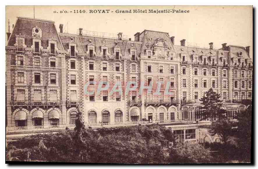 CPA Royat Grand Hotel Majestic Palace 