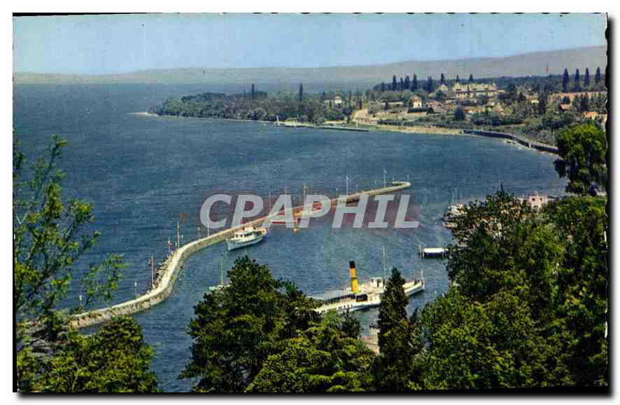 Le Port de Thonon-les-Bains — vue du lac Léman — Lumicap