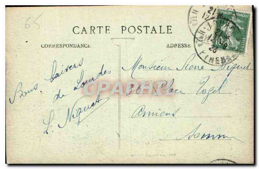 CPA Les Pyrenees Gavarnie Le Cirque  — Verso