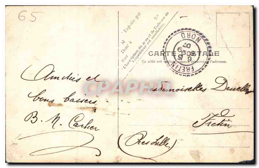 CPA Lourdes La grotte miraculeuse  — Verso
