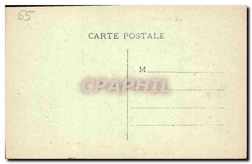 CPA Lourdes Statue de Saint Michel et les Allees  — Verso