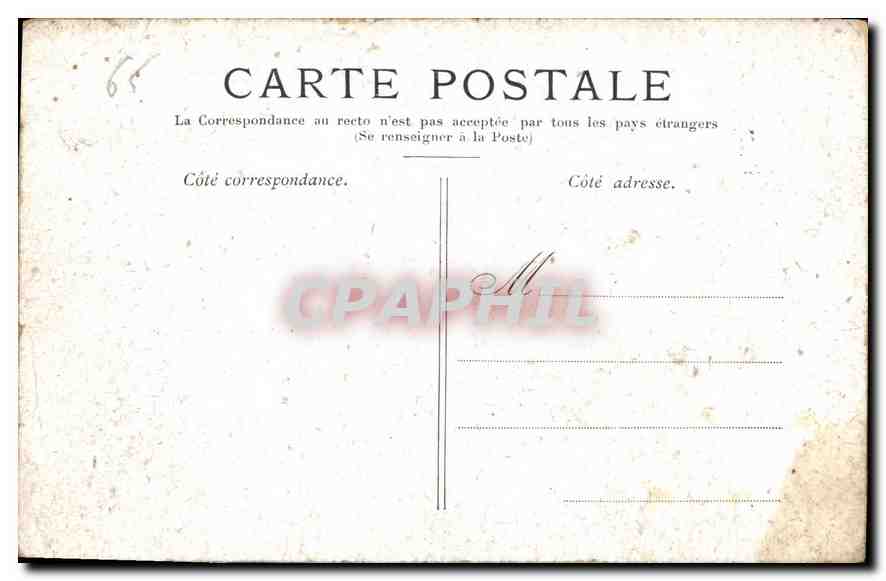 CPA Lourdes Vue generale Le gave  — Verso