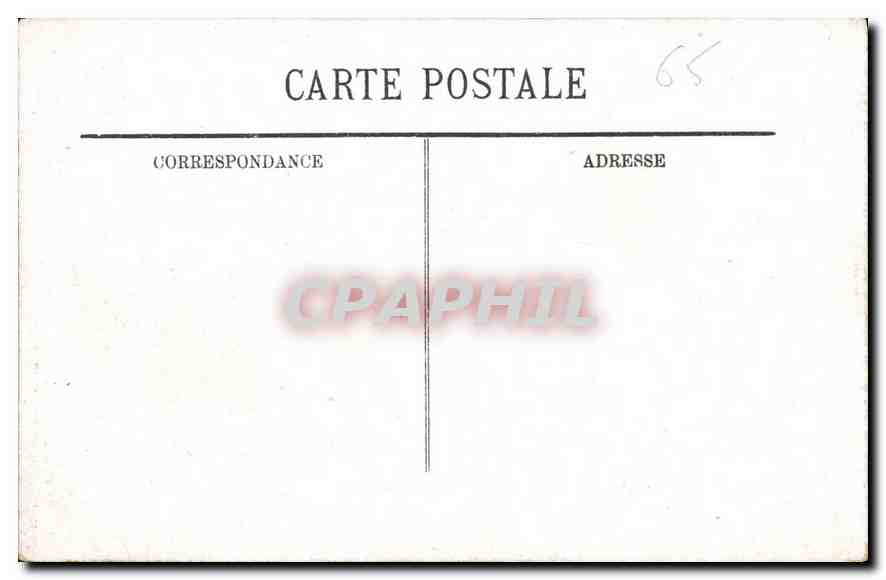 CPA Lourdes Vue generale et le Pic du Jer  — Verso