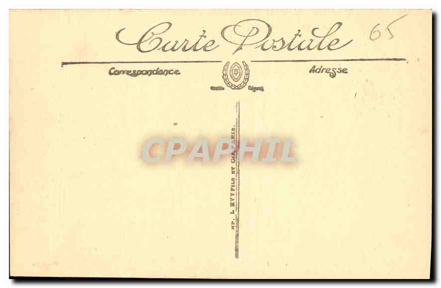 CPA Lourdes Chateau Fort  — Rückseite