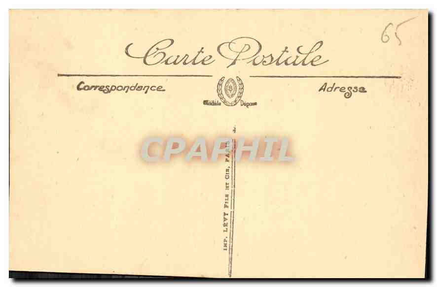 CPA Lourdes Le Calvaire 1er Station Escala Sancta  — Verso