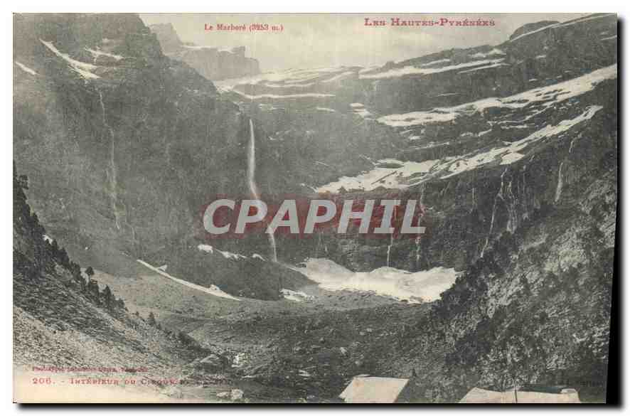Le Marboré (3953 m.) — Intérieur du Cirque — Hautes-Pyrénées