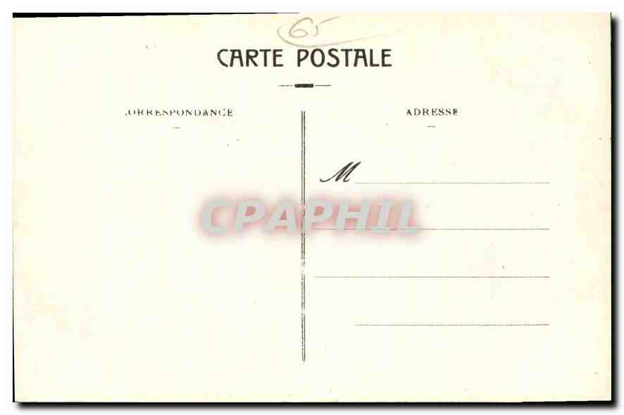 CPA Lourdes la Basilique et le Gave  — Verso