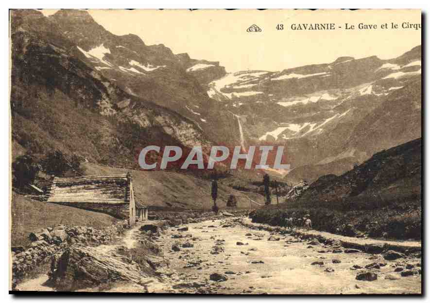 CPA Gavarnie le Ggave et le Cirque 