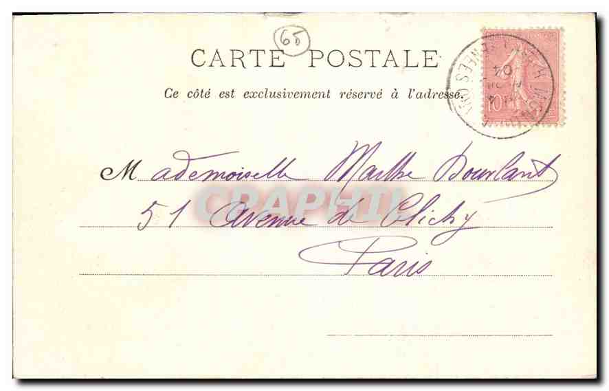 Pic du Midi de la route du Tourmalet — Bagnères-de-Bigorre — Collection Sajous — Verso