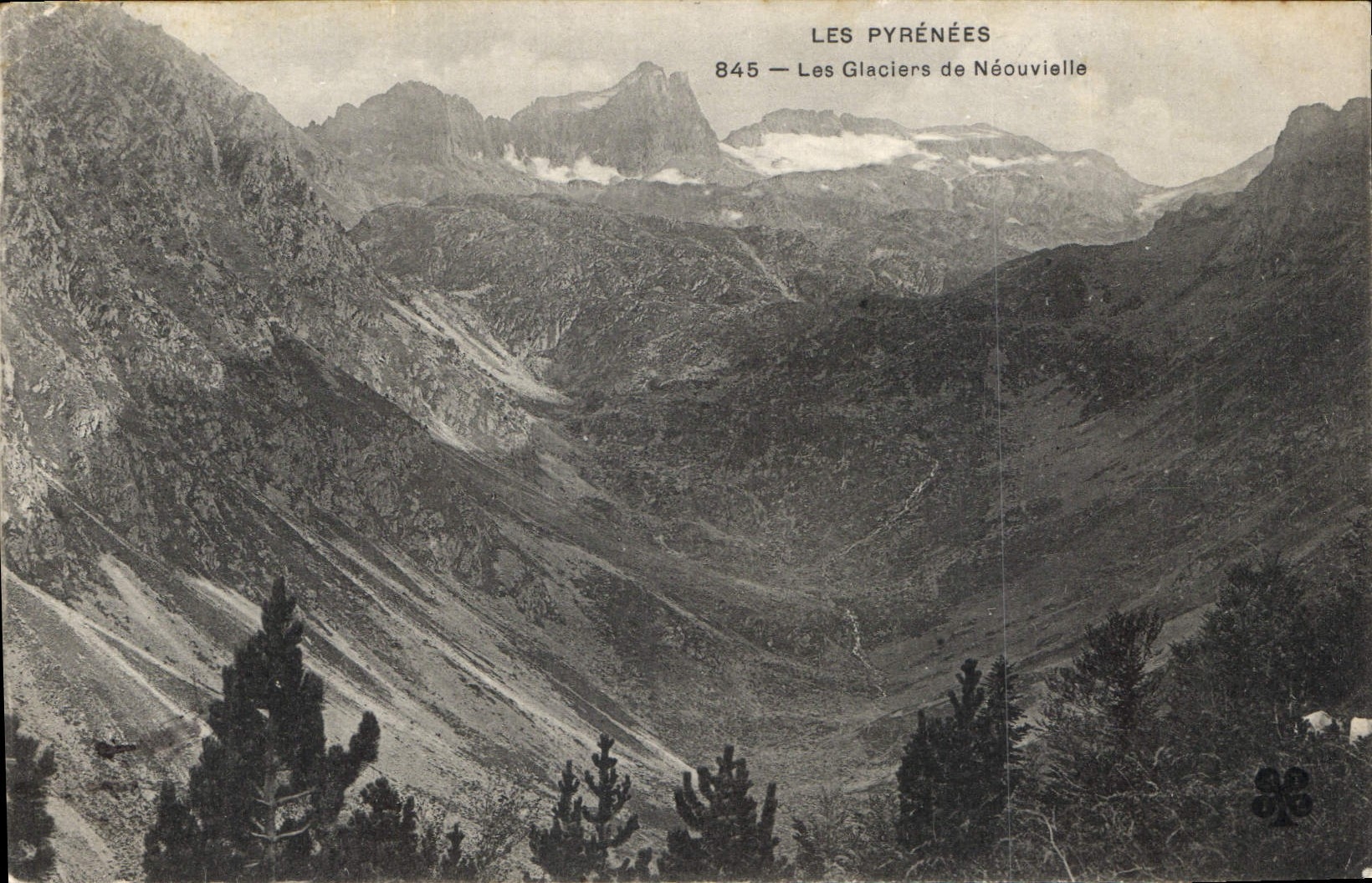 Les Glaciers de Néouvielle — Les Pyrénées — Éditeur anonyme, n° 845
