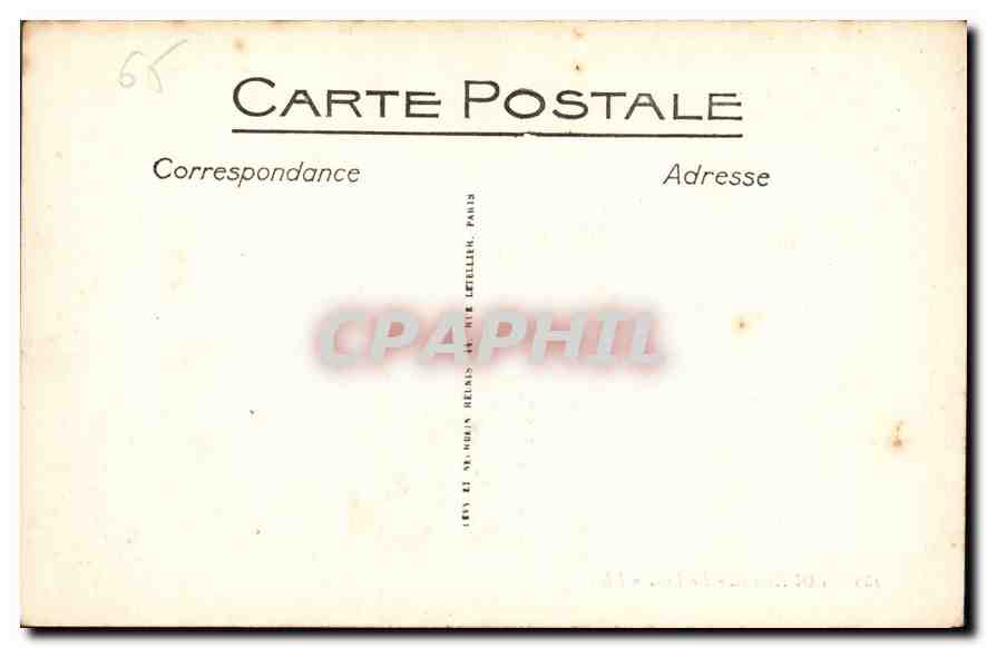 CPA Lourdes le lac  — Verso