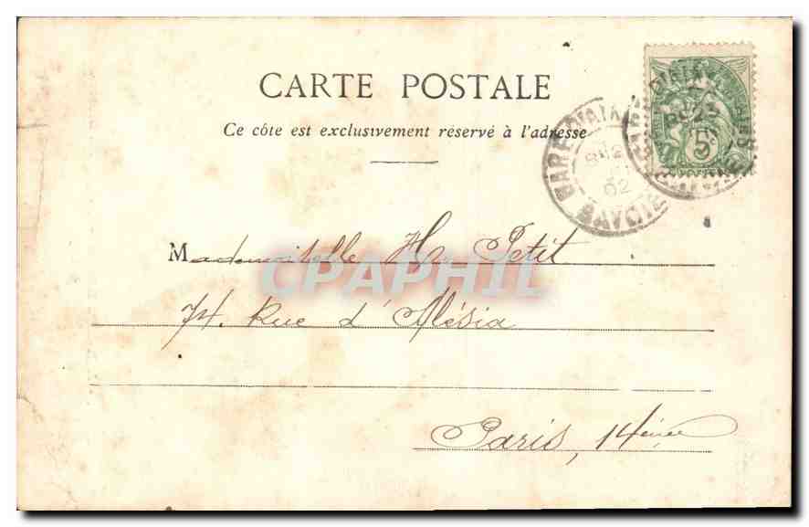 CPA Aix les Bains Gorges du Sierroz Gresy Bateau — Verso