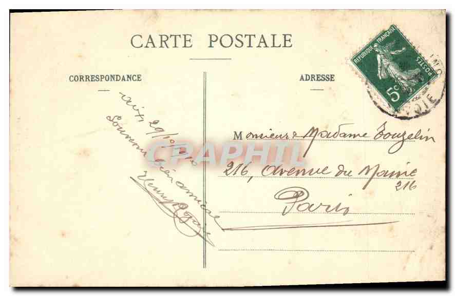 CPA Aix les Bains Gorges du Fier  — Rückseite