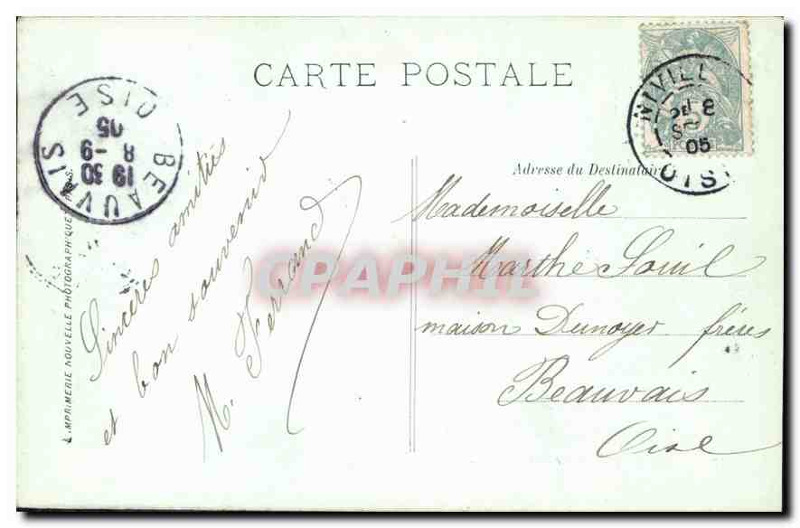 Chantilly — Le Parc — LL. — n°57 — Rückseite