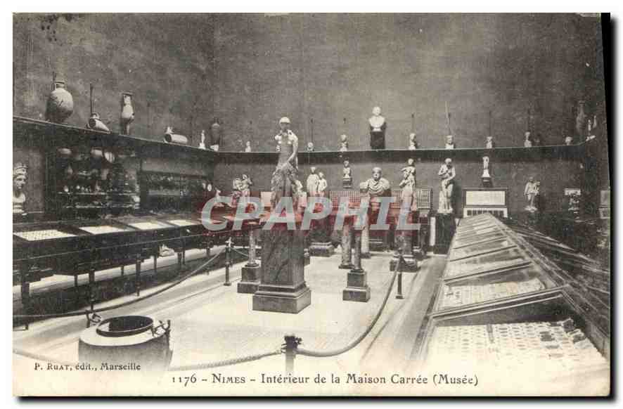 CPA Nimes Interieur de la Maison Carree Musee  — Rückseite