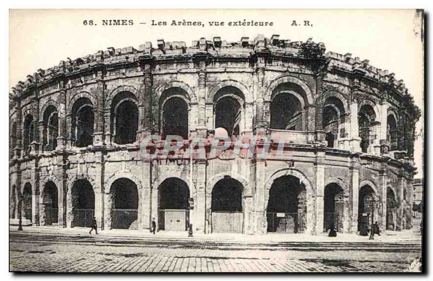 CPA Nimes Les Arenes vue exterieure 