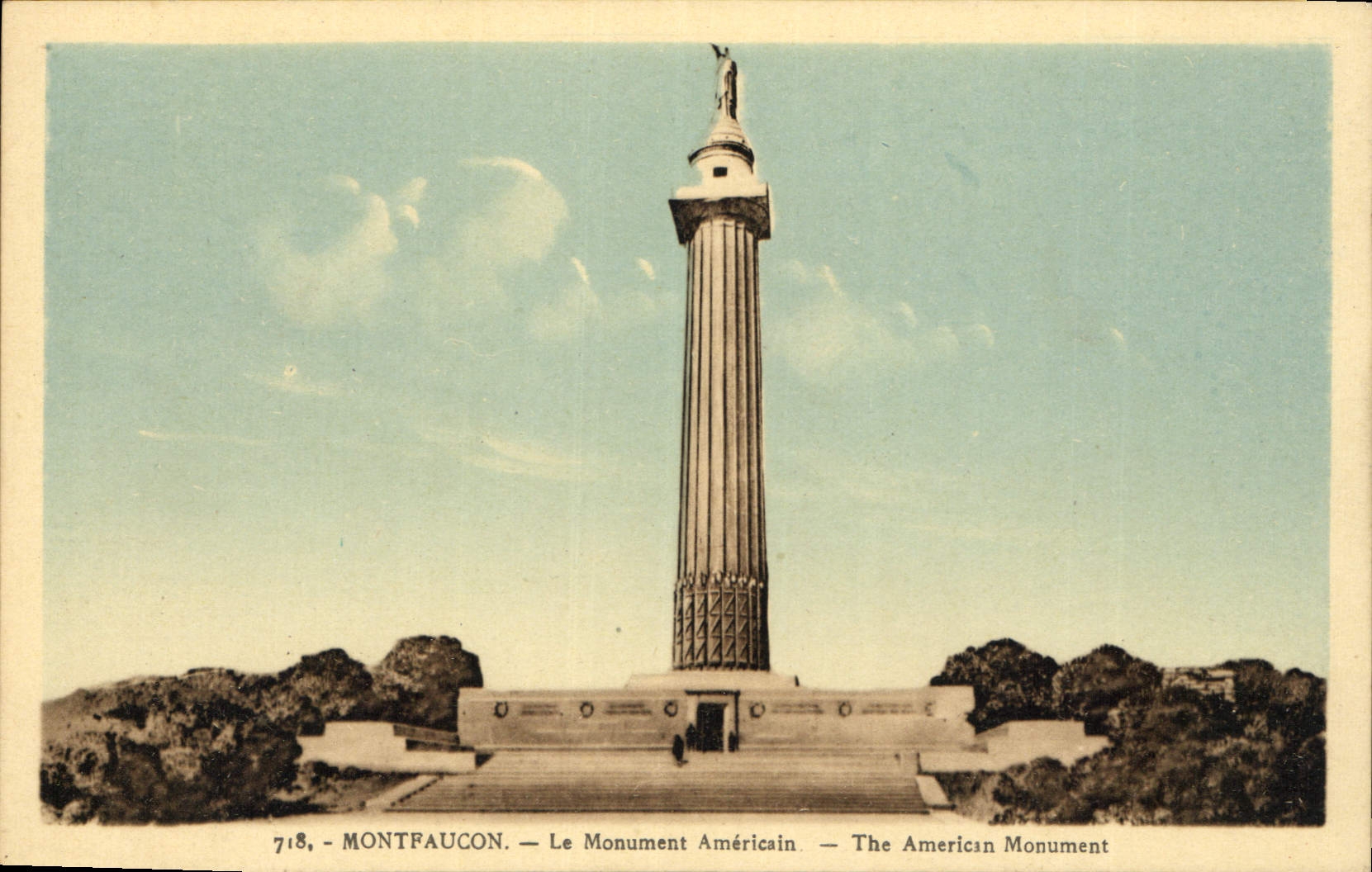 CPA Montfaucon Le Monument Americain 
