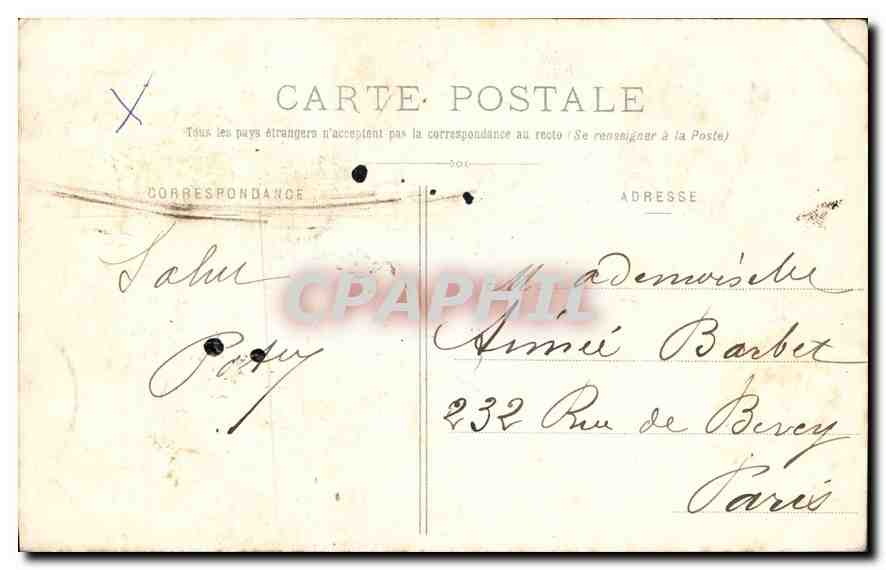 CPA Dijon Jacquemart Horloge de l'Eglise Notre Dame  — Rückseite