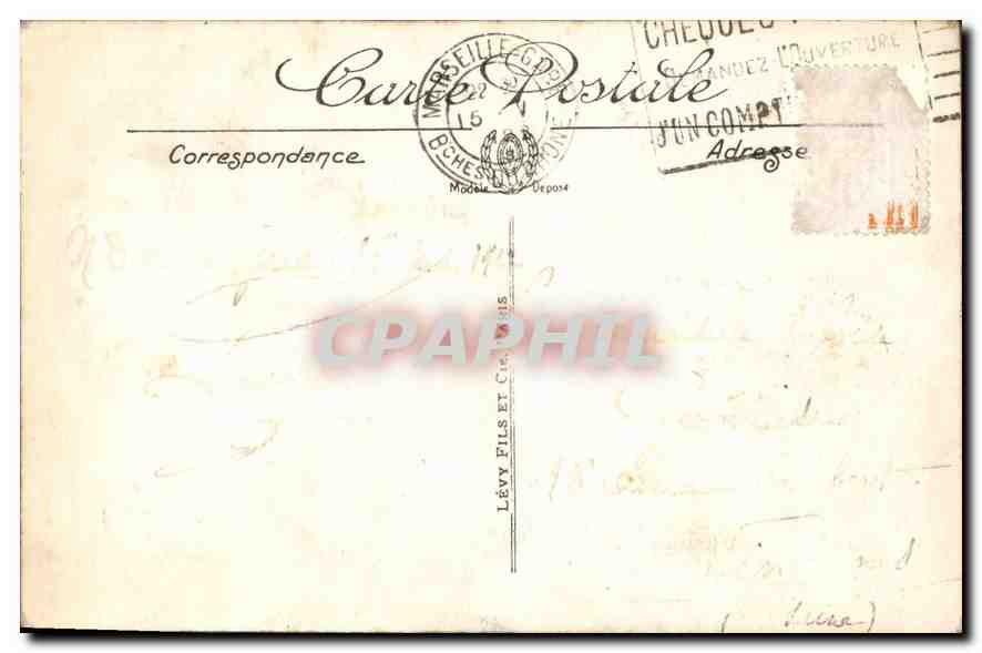 CPA Marseille la Cathedrale  — Rückseite