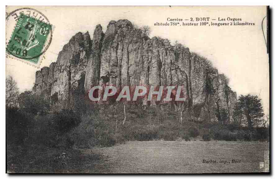 CPA Correze Bort les Orgues 