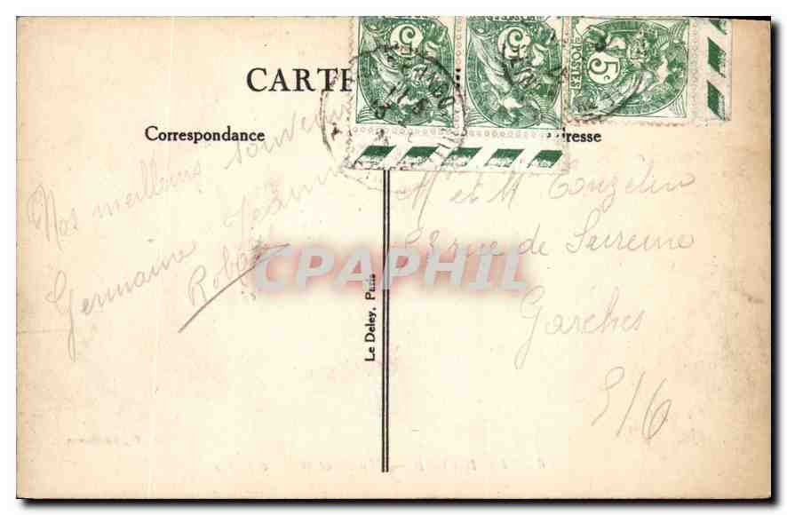 CPA Le Havre Musee et Rue de Paris Bateau — Rückseite