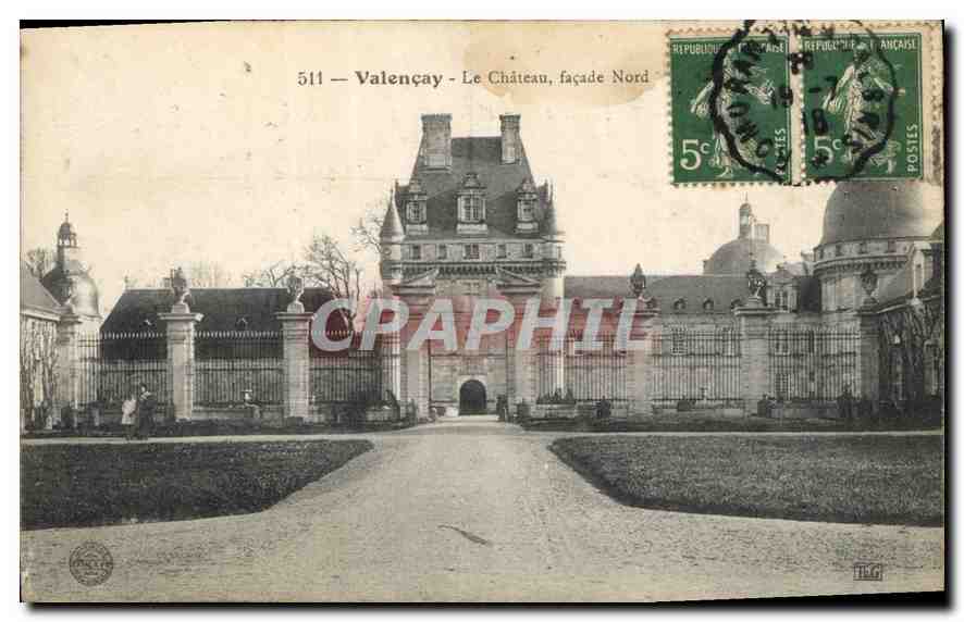 CPA Valencay le Chateau Facade Nord 