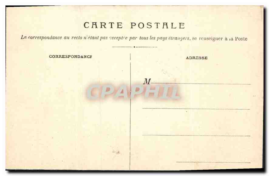 CPA Lyon Pont du Change et Colline de Fourviere Bateau — Verso