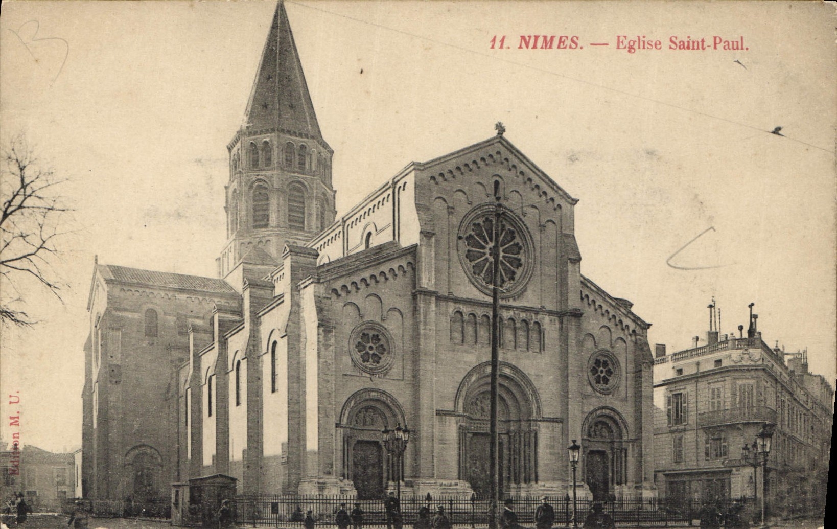 Nîmes — Église Saint-Paul — Édition M. U.