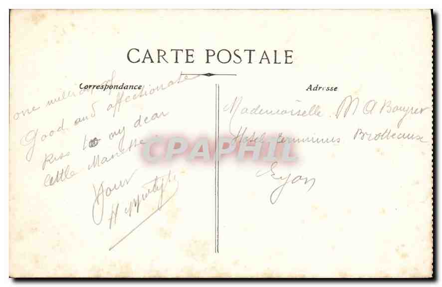 CPA Nimes la Tour Magne  — Rückseite