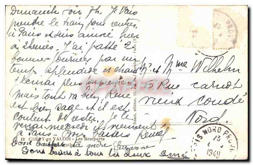 Creye-en-Valois — De Muren — uitgever Mage — Achterkant