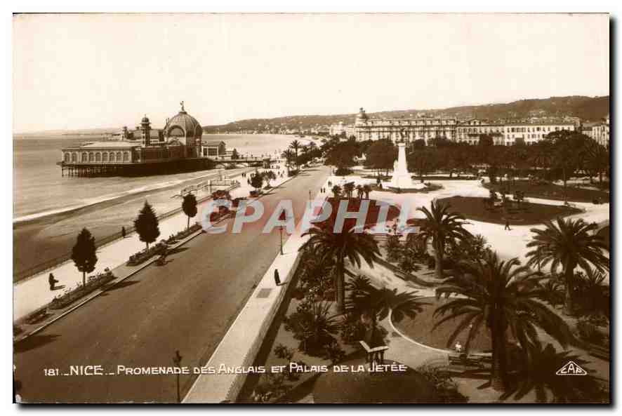 CPA Nice Promenade des Anglais et Palais de la Jetee 