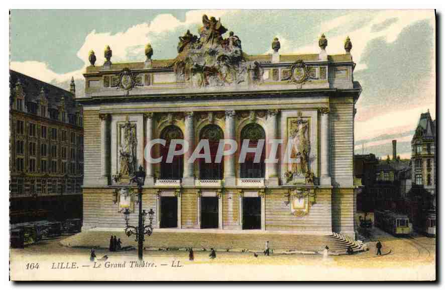 CPA Lille le Grand Theatre 