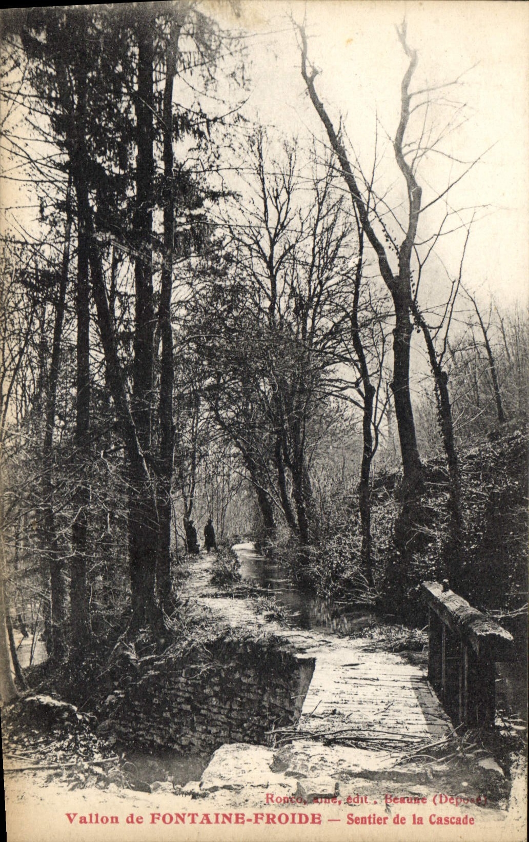CPA Vallon de Fontaine Froide Sentier de la Cascade 