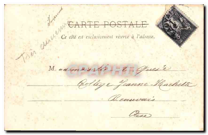 CPA Compiegne les Beaux Monts  — Rückseite