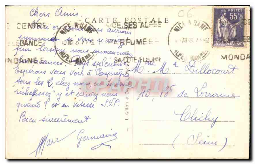Cannes - Îles de Lerins - Château Saint-Honorat — Verso