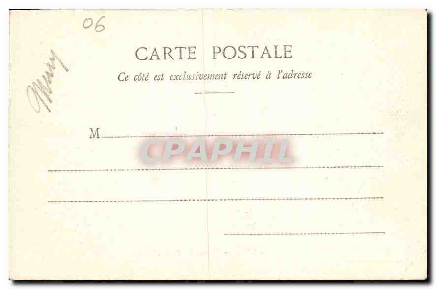 CPA Nice Cascade du Chateau  — Rückseite
