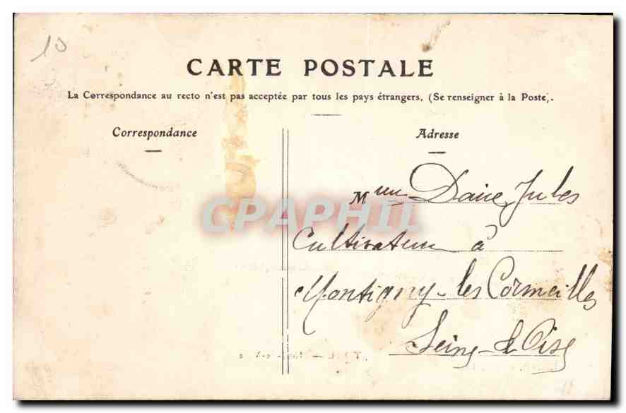 Toul — Hôtel-de-Ville — Laurent, éditeur, Toul — Verso