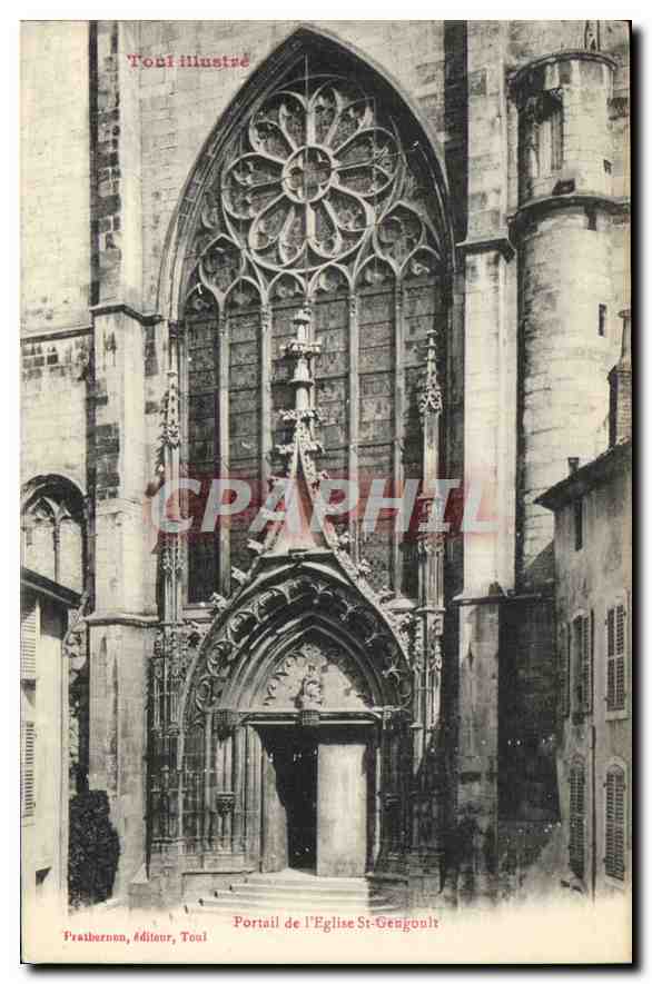 Portail de l'Église St-Gengoult — Toulouse — éditeur Prasibernon, Toulouse