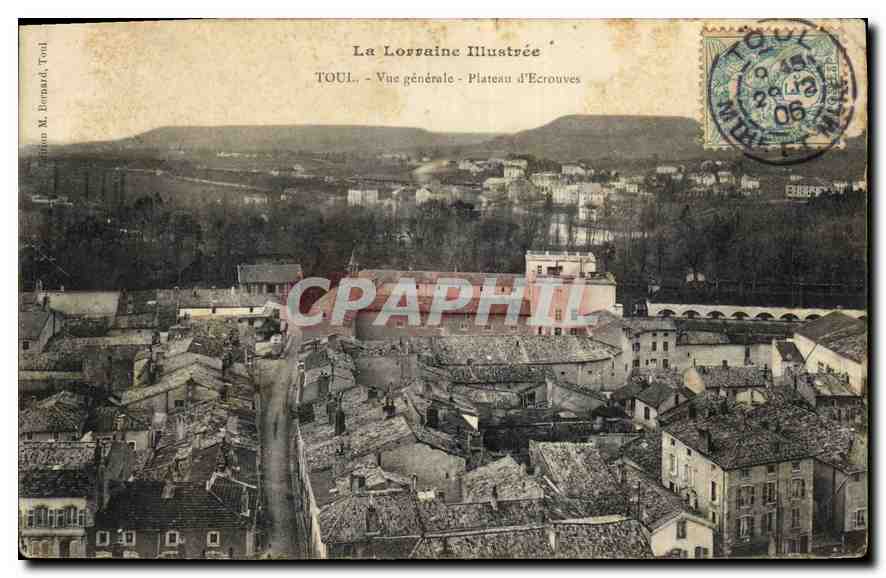CPA La Lorraine Illustree Toul vue generale Plateau d'Ecrouves 