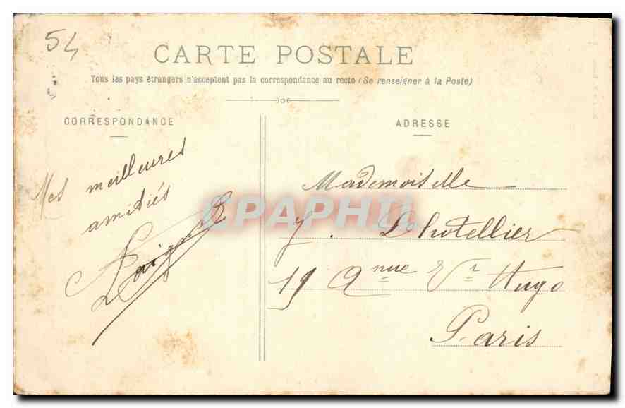CPA La Lorraine Illustree Toul vue generale Plateau d'Ecrouves  — Rückseite