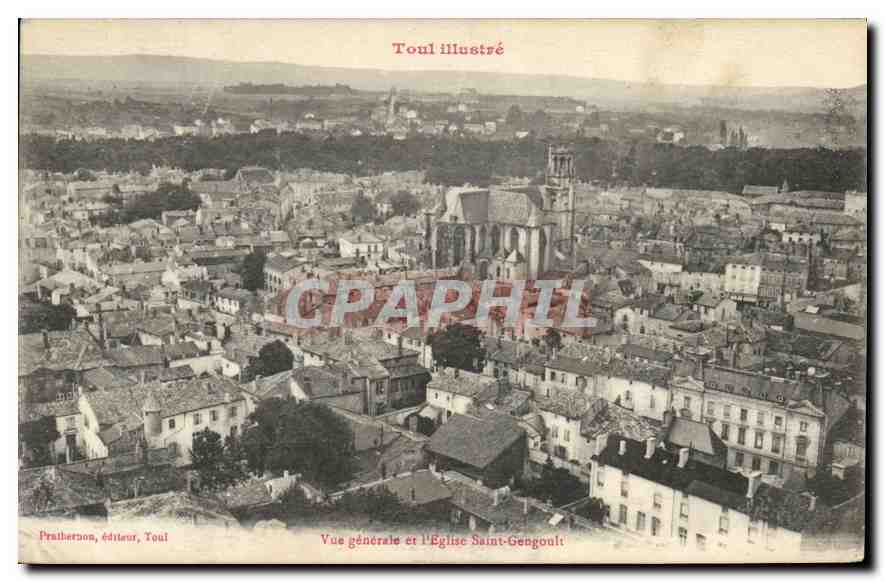 Toul — Vue générale et l'Église Saint-Gengoul