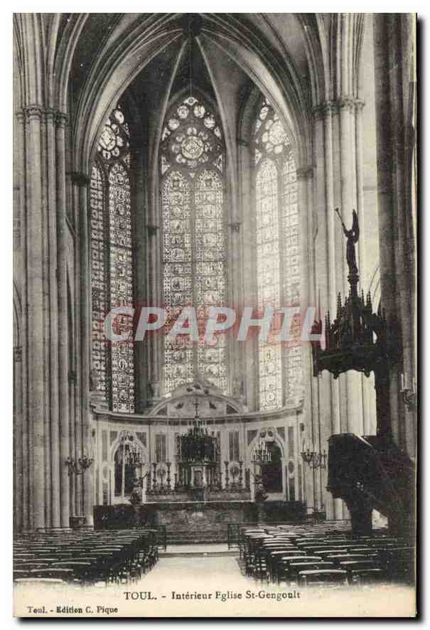 CPA Toul Interieur Eglise St Gengoult 