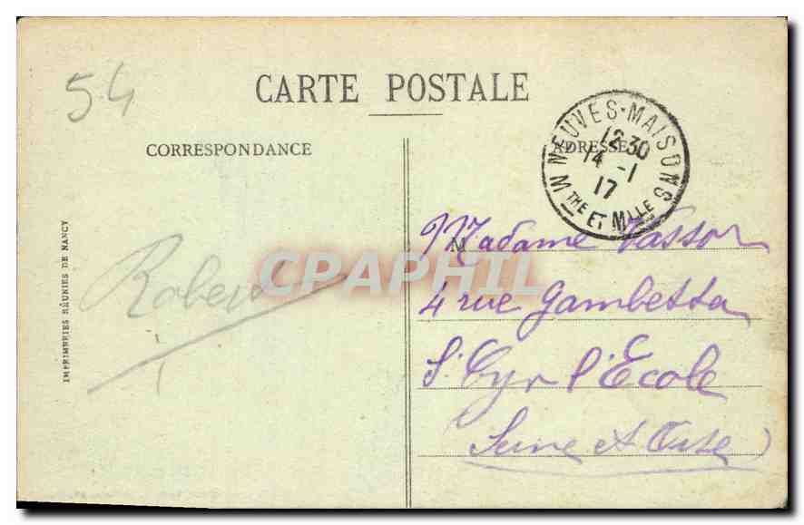 CPA Toul Pittoresque la Cathedrale  — Verso