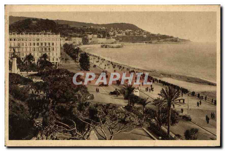 CPA Cote d'Azur Artistique Nice les Jardins Albert Ier le Mont Boron 