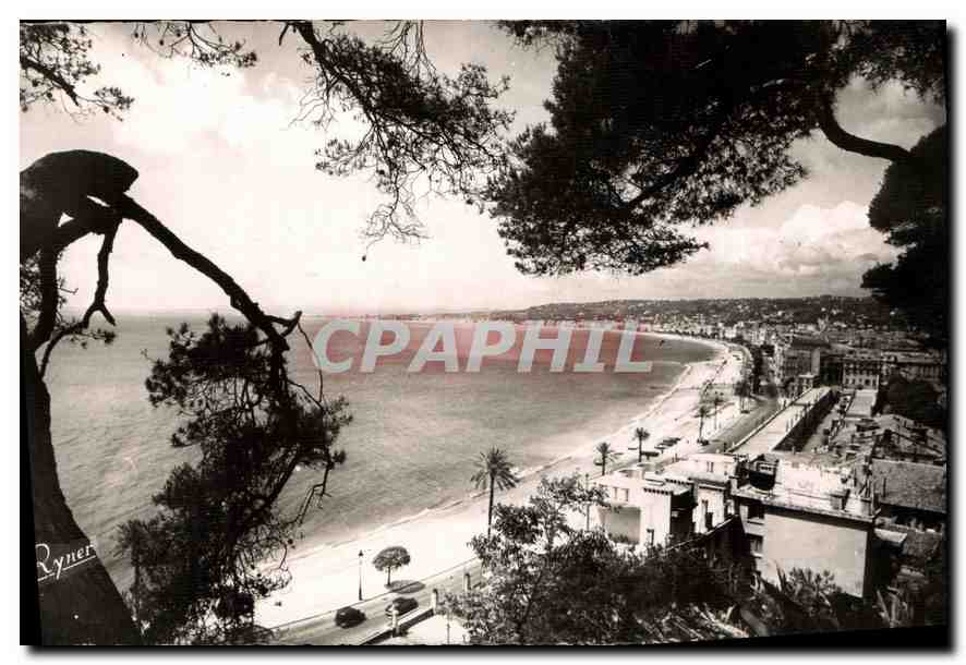 CPA Les Bords de la riviera Nice vue panoramique sur la Baie des Anges 