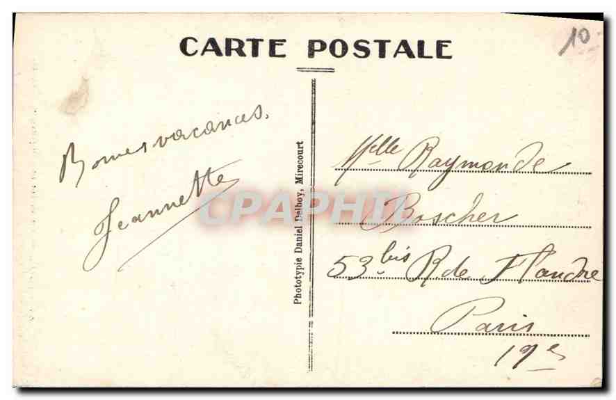 TOUL — La sortie de l'Ingressin — Phototypie Daniel Dalbouy, Mirécourt — Rückseite