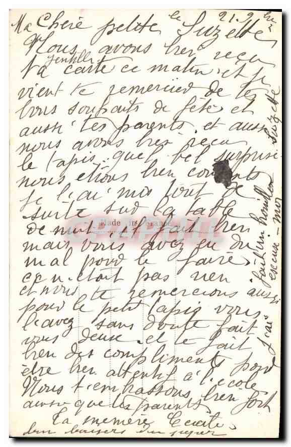 CPA Enfant — Verso