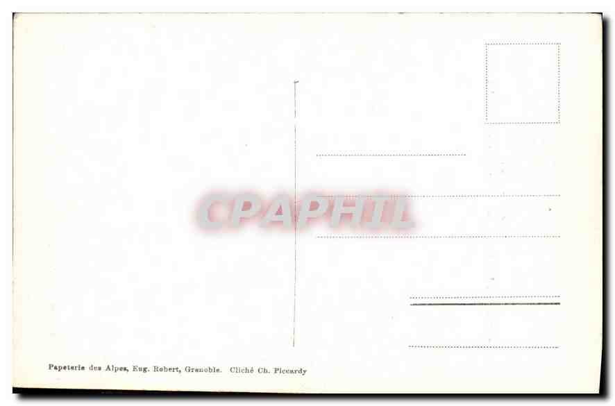 CPA Musee de Grenoble H Merie Peintre Dauphinois le Redempteur  — Verso
