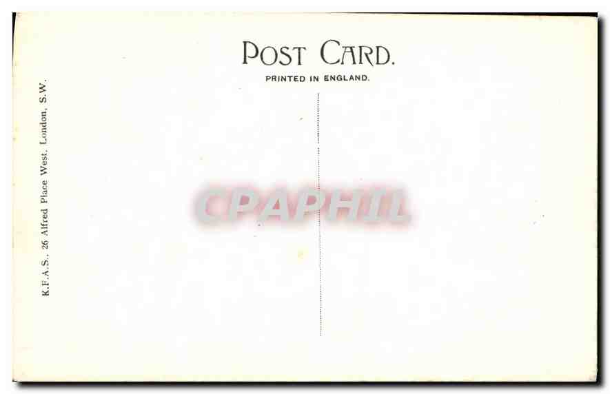 CPA The Man with the Hoe J F Millet  — Verso